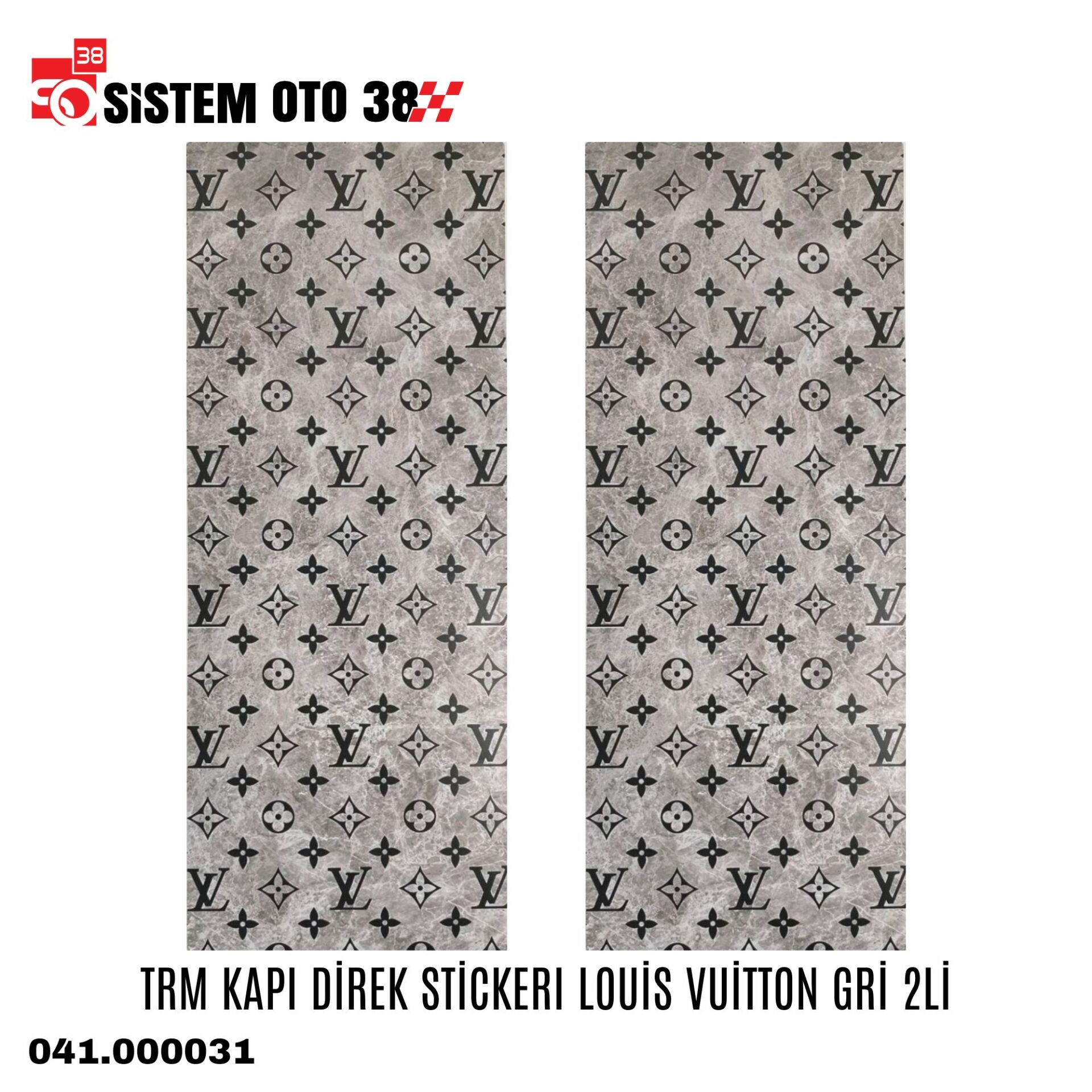 TRM KAPI DİREK STİCKERI LOUİS VUİTTON GRİ 2Lİ | | STİCKER ÇEŞİTLERİ