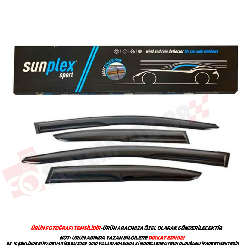 SUNPLEX TOGG TX10 KROMLU CAM RÜZ. 4LÜ | | KROMLU CAM RÜZGARLIKLARI