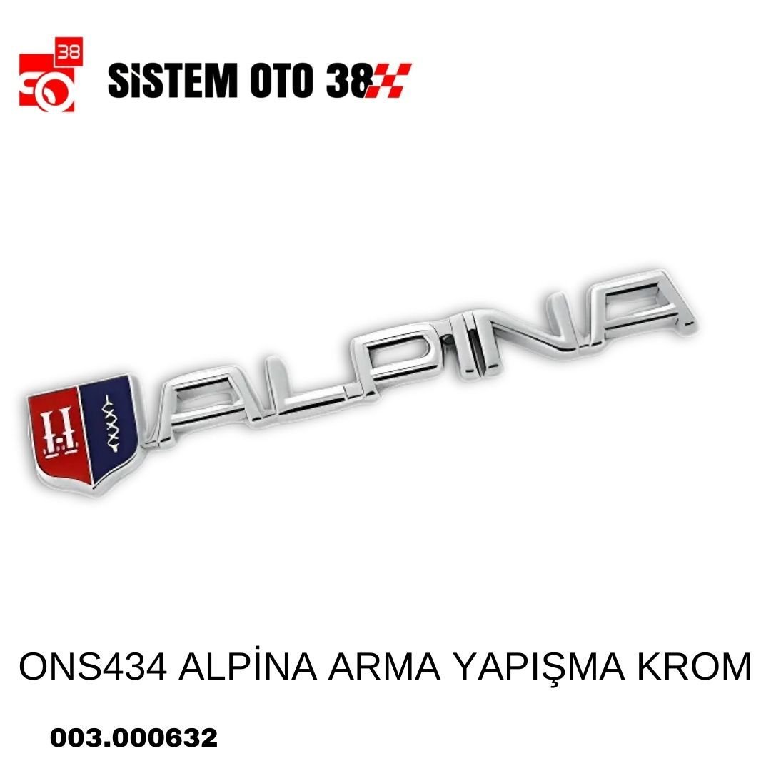 ONS434 ALPİNA ARMA YAPIŞMA KROM | | ARAÇ DIŞI AKSESUARLAR