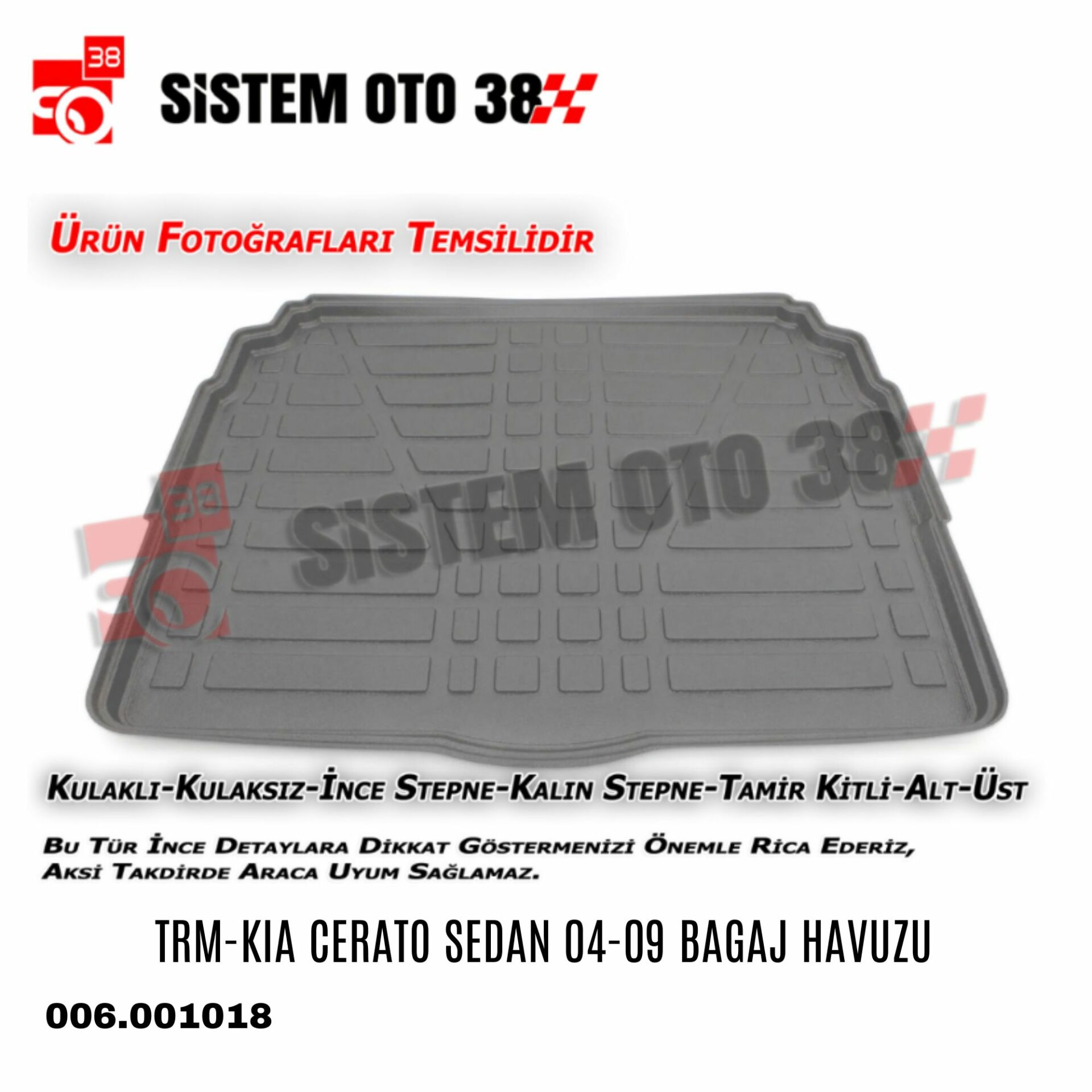 TRM-KIA CERATO SEDAN 04-09 BAGAJ HAVUZU | | BAGAJ HAVUZLARI