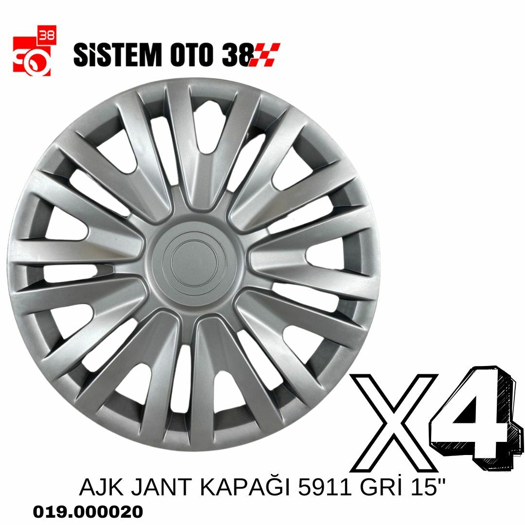 AJK JANT KAPAĞI 5911 GRİ 15'' | | JANT KAPAKLARI