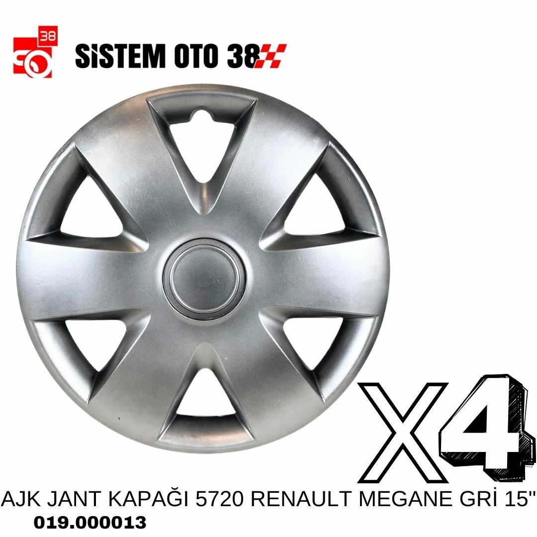 AJK JANT KAPAĞI 5720 RENAULT MEGANE GRİ 15'' | | JANT KAPAKLARI