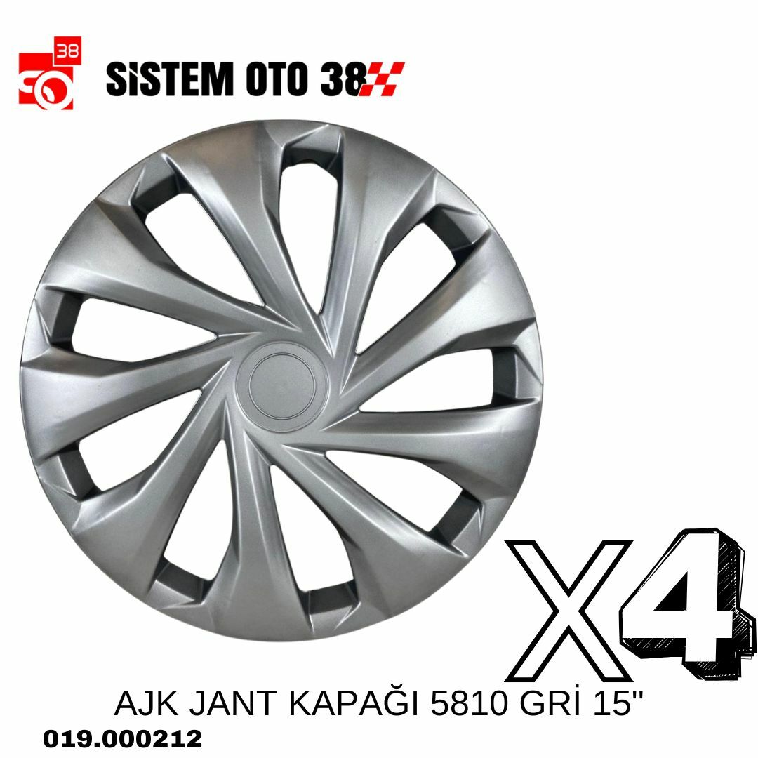 AJK JANT KAPAĞI 5810 GRİ15'' | | JANT KAPAKLARI
