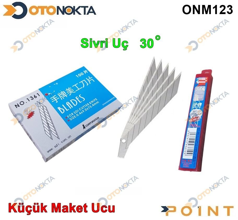MAKET BICAGI UCU SIVRI UCLU (1PAKET) MAVI POINT