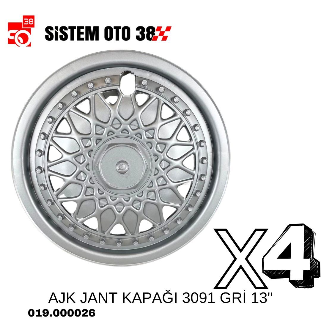 AJK JANT KAPAĞI 3091 GRİ 13'' | | JANT KAPAKLARI