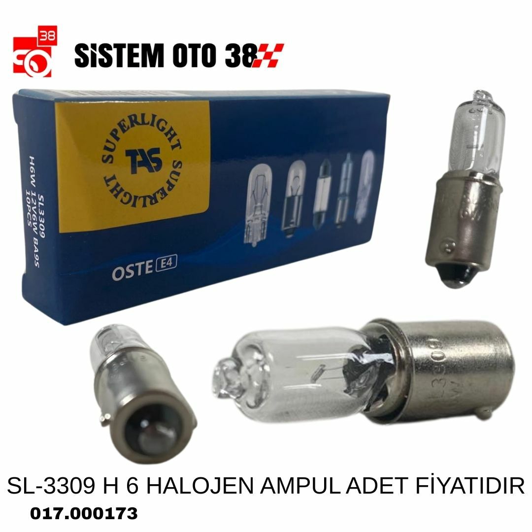 SL-3309 H 6 HALOJEN AMPUL ADET FİYATIDIR | | HALOJEN AMPUL GRUBU