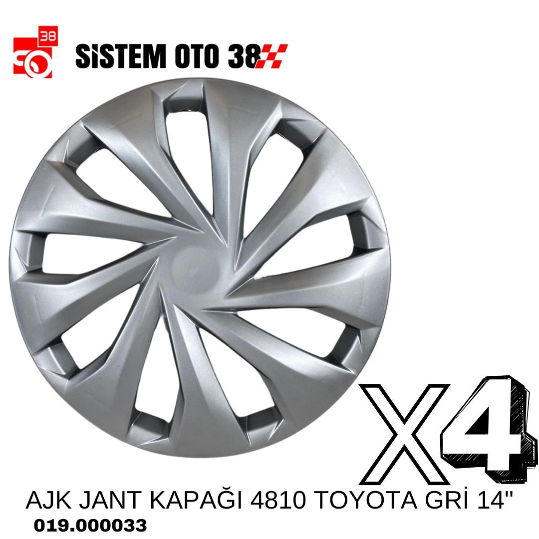 AJK JANT KAPAĞI 4810 TOYOTA GRİ 14'' | | JANT KAPAKLARI