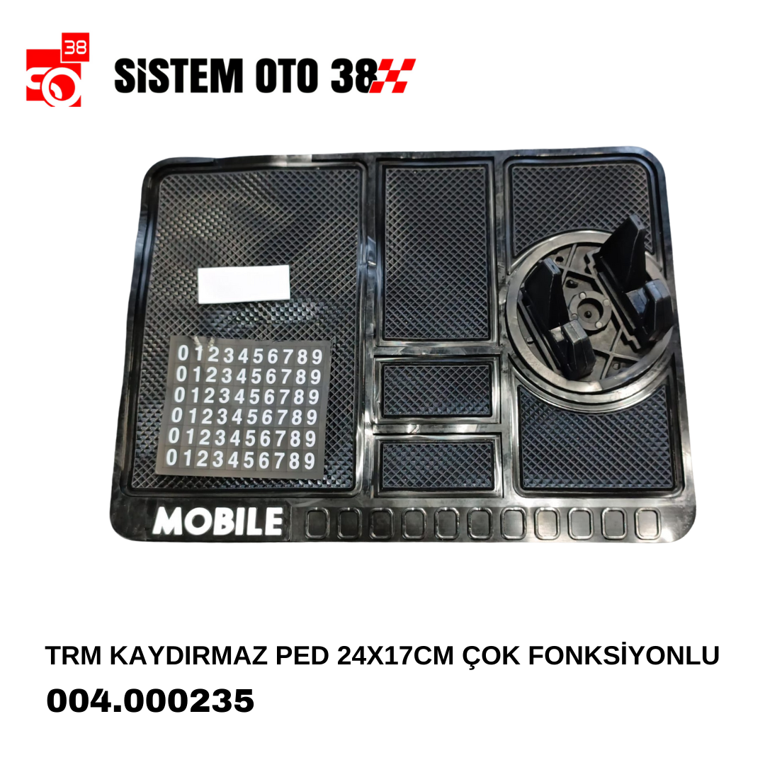 TRM KAYDIRMAZ PED 24X17CM ÇOK FONKSİYONLU | | ARAÇ İÇİ AKSESUARLAR