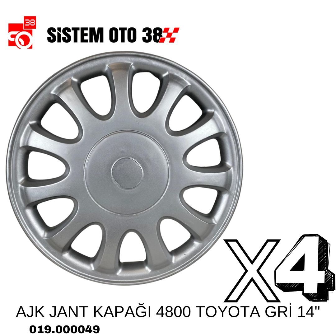 AJK JANT KAPAĞI 4800 TOYOTA GRİ 14'' | | JANT KAPAKLARI
