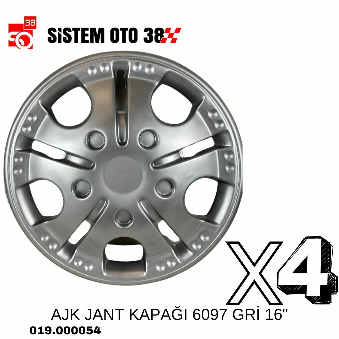 AJK JANT KAPAĞI 6097 GRİ 16'' | | JANT KAPAKLARI
