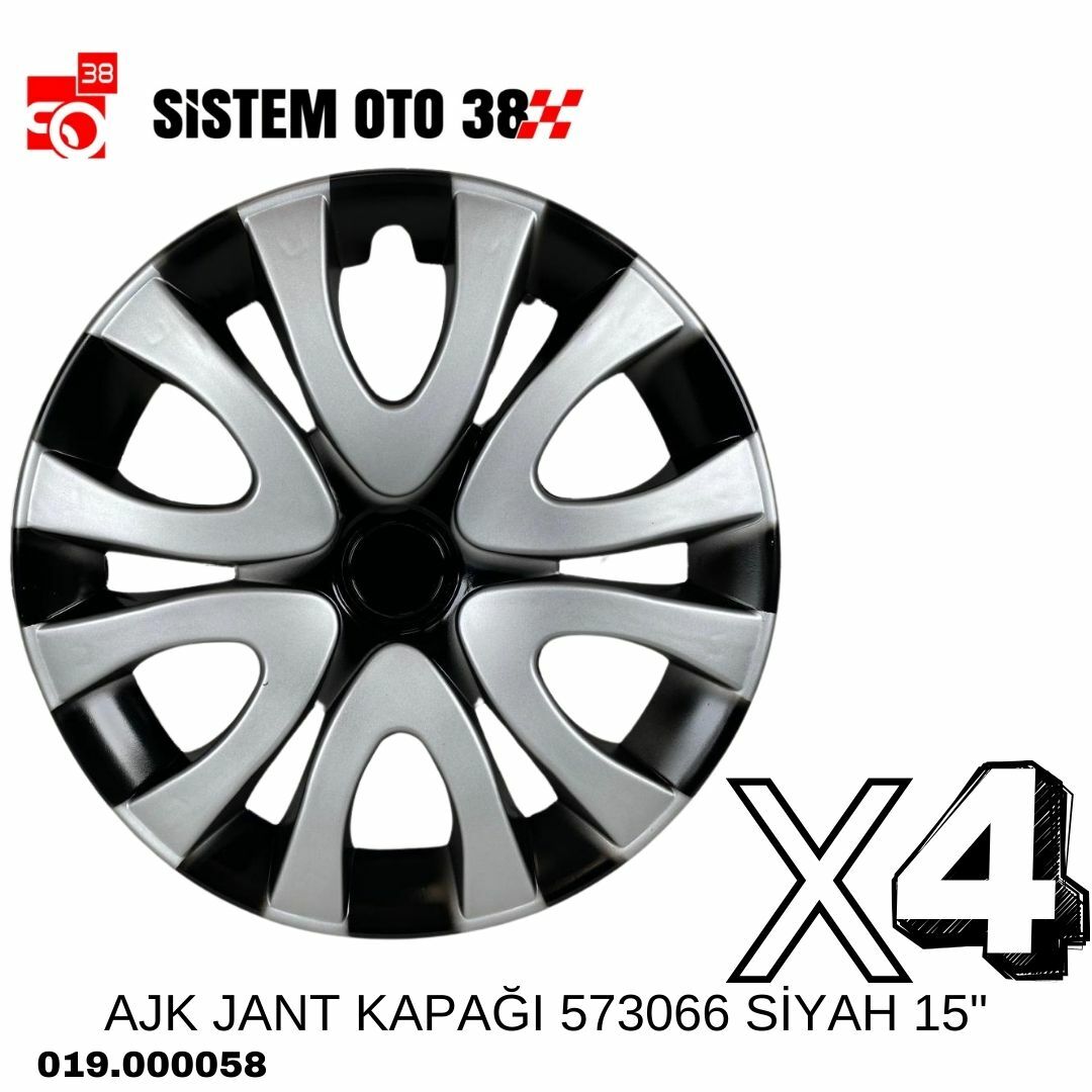 AJK JANT KAPAĞI 573066 SİYAH 15'' | | JANT KAPAKLARI