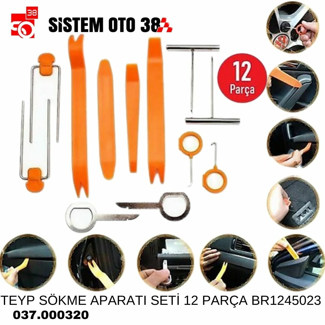 TEYP SÖKME APARATI SETİ 12 PARÇA BR1245023 | | SES MONTAJ EKİPMANLARI