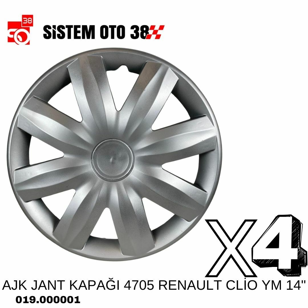AJK JANT KAPAĞI 4705 RENAULT CLİO YM 14'' | | JANT KAPAKLARI