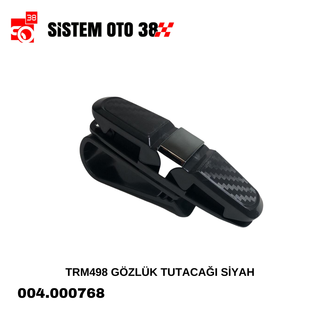 TRM498 GÖZLÜK TUTACAĞI SİYAH | | ARAÇ İÇİ AKSESUARLAR
