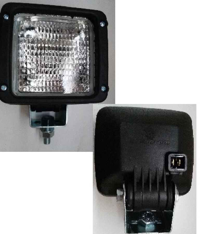 ÇALIŞMA LAMBASI KARE 80X80mm > JCB İŞ MAKİNASI H3 AMPULLE GÖRE