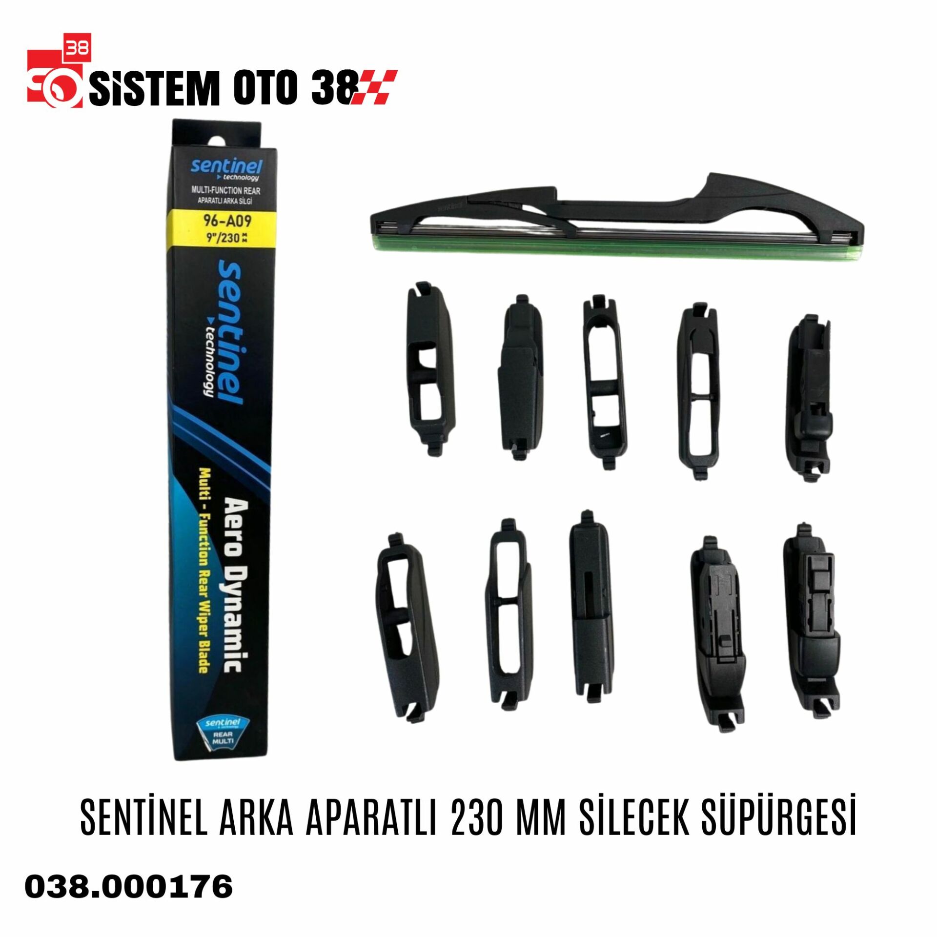 SENTİNEL ARKA APARATLI 230 MM SİLECEK SÜPÜRGESİ | | SİLECEKLER