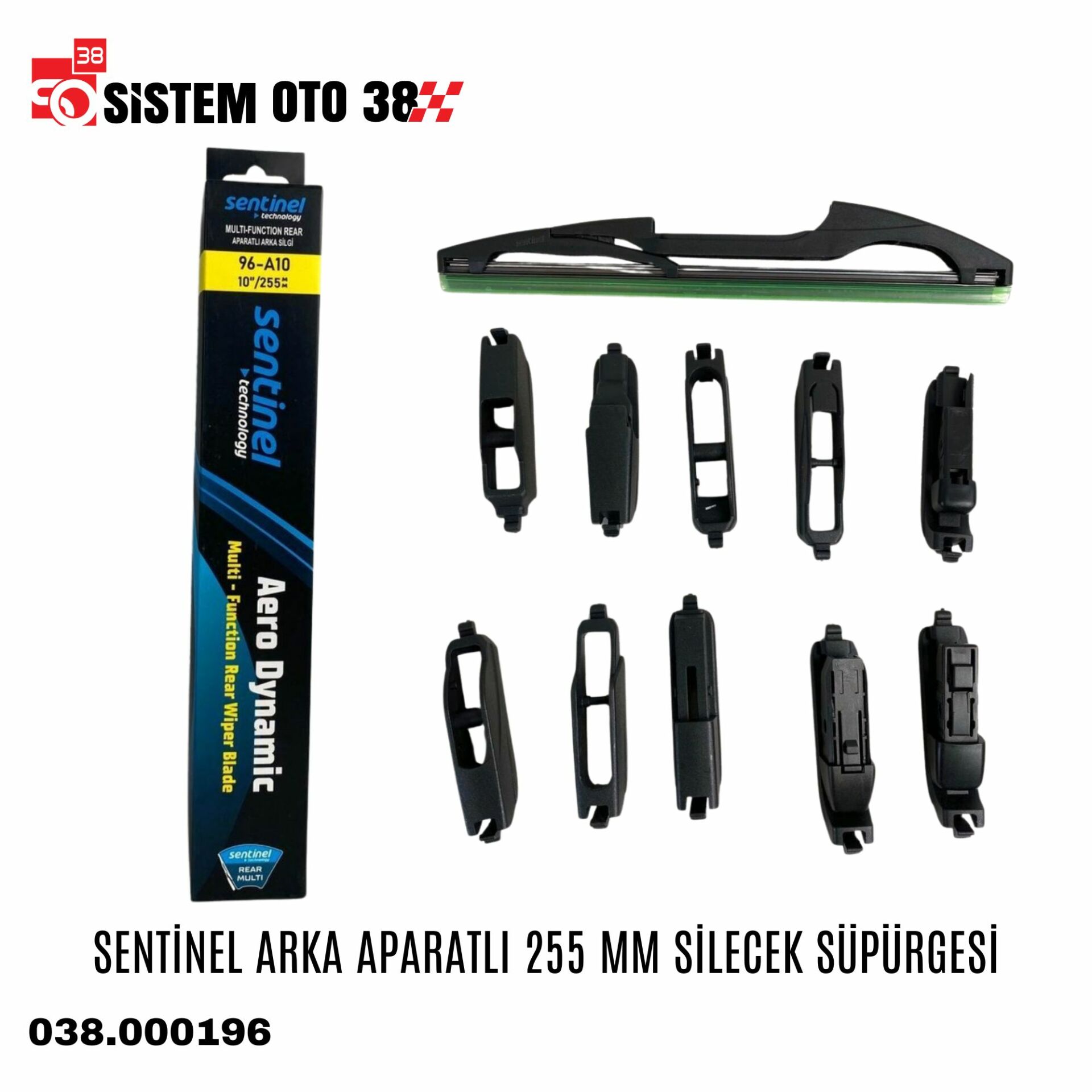 SENTİNEL ARKA APARATLI 255 MM SİLECEK SÜPÜRGESİ | | SİLECEKLER