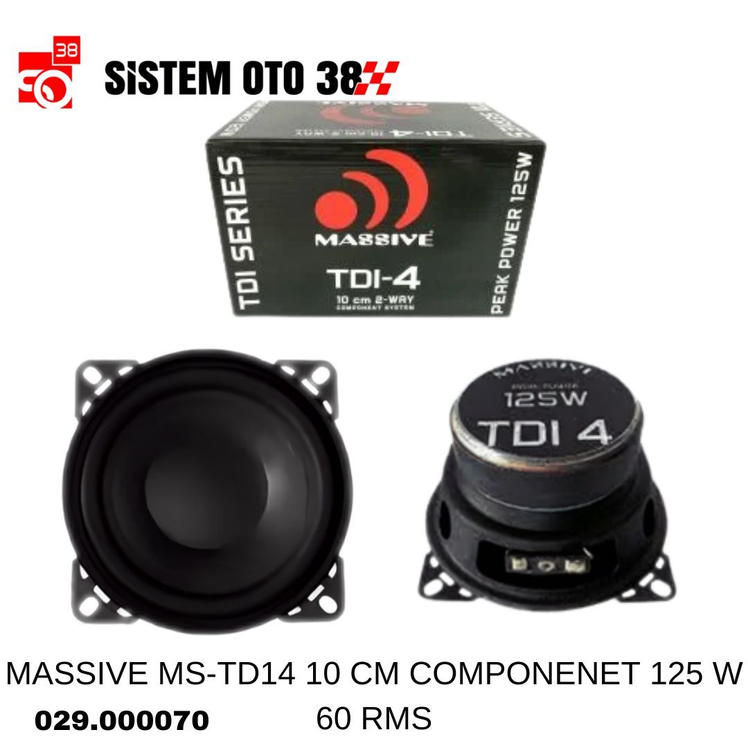 MASSIVE MS-TD14 10 CM COMPONENET 125 W 60 RMS | | MİDRANGELER