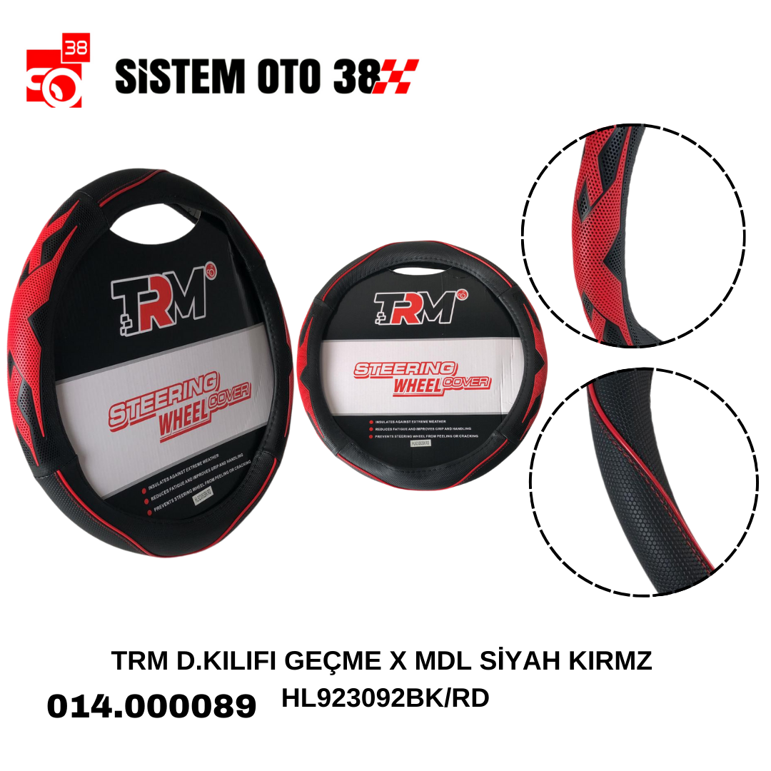 TRM D.KILIFI GEÇME X MDL SİYAH KIRMZ HL923092BK/RD | | DİREKSİYON KILIFLARI