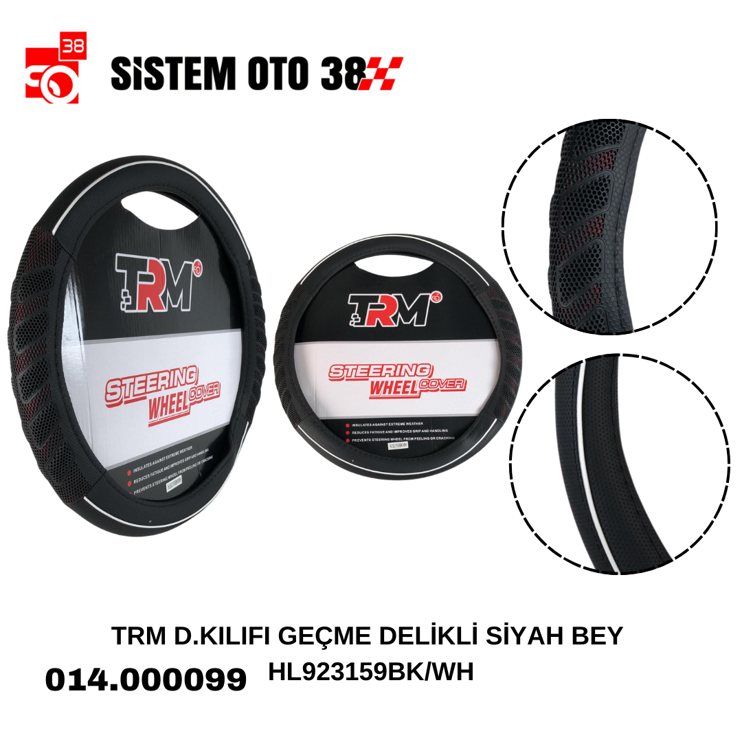 TRM D.KILIFI GEÇME DELİKLİ SİYAH BEY HL923159BK/WH | | DİREKSİYON KILIFLARI