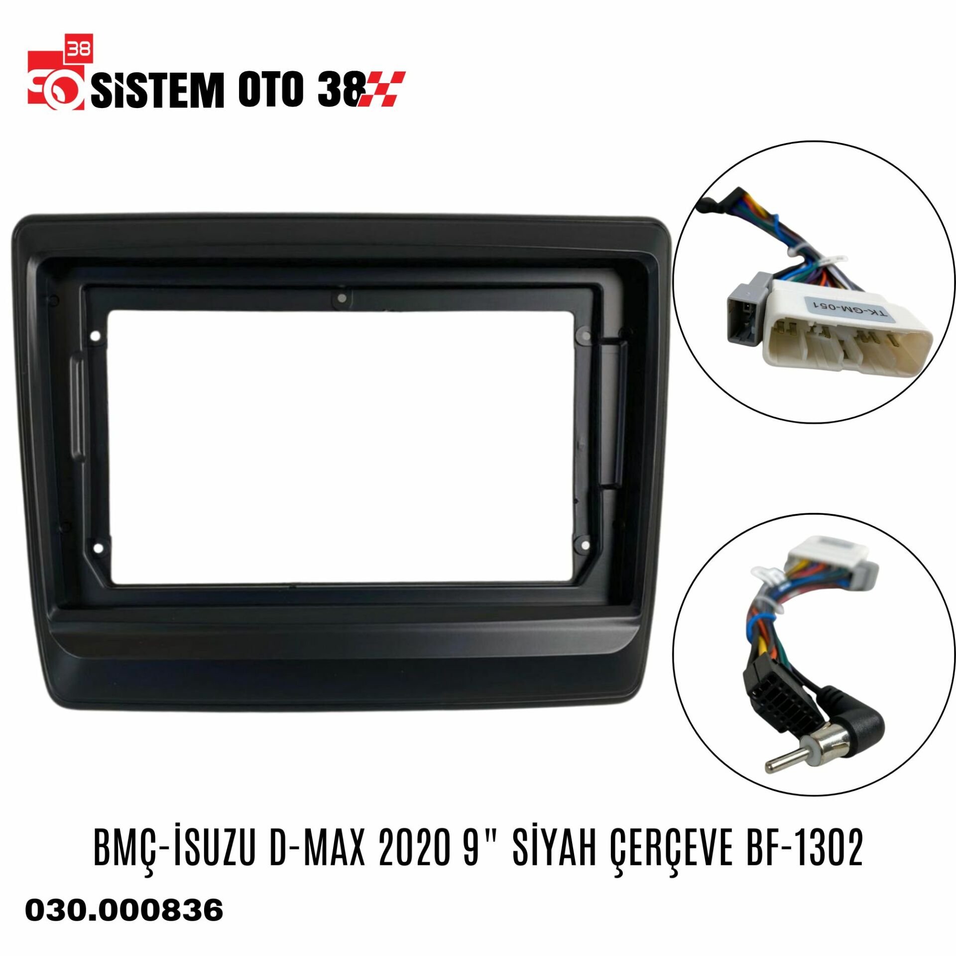 BMÇ-İSUZU D-MAX 2020 9'' SİYAH ÇERÇEVE BF-1302 | | MULTİMEDYALAR