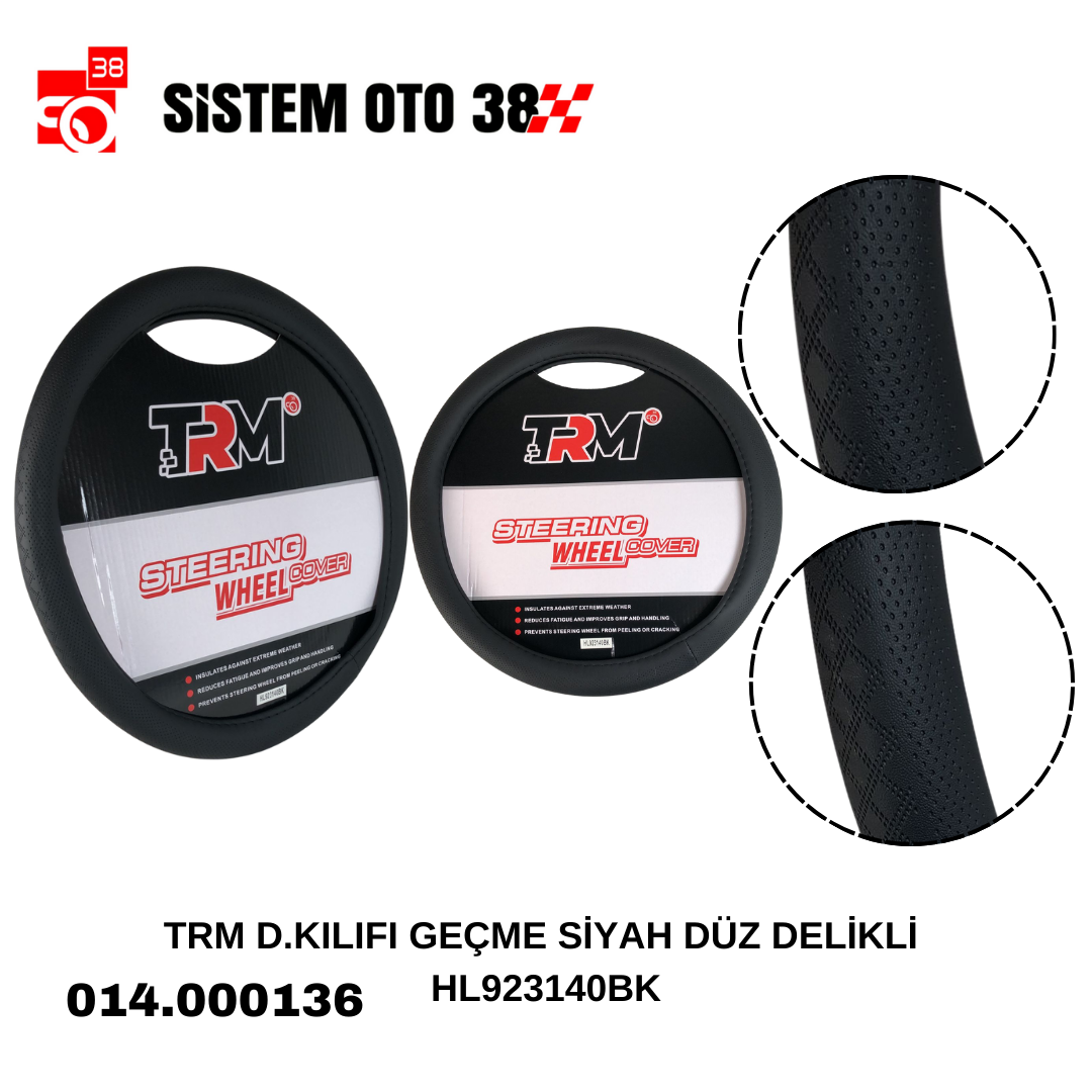 TRM D.KILIFI GEÇME SİYAH DÜZ DELİKLİ HL923140BK | | DİREKSİYON KILIFLARI