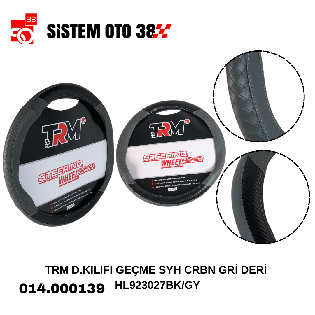 TRM D.KILIFI GEÇME SYH CRBN GRİ DERİ HL923027BK/GY | | DİREKSİYON KILIFLARI