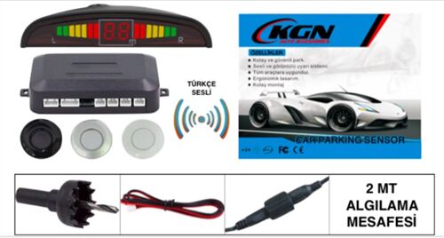 PARK SENSÖRÜ 4LÜ TÜRKÇE SESLİ BEYAZ | KGN