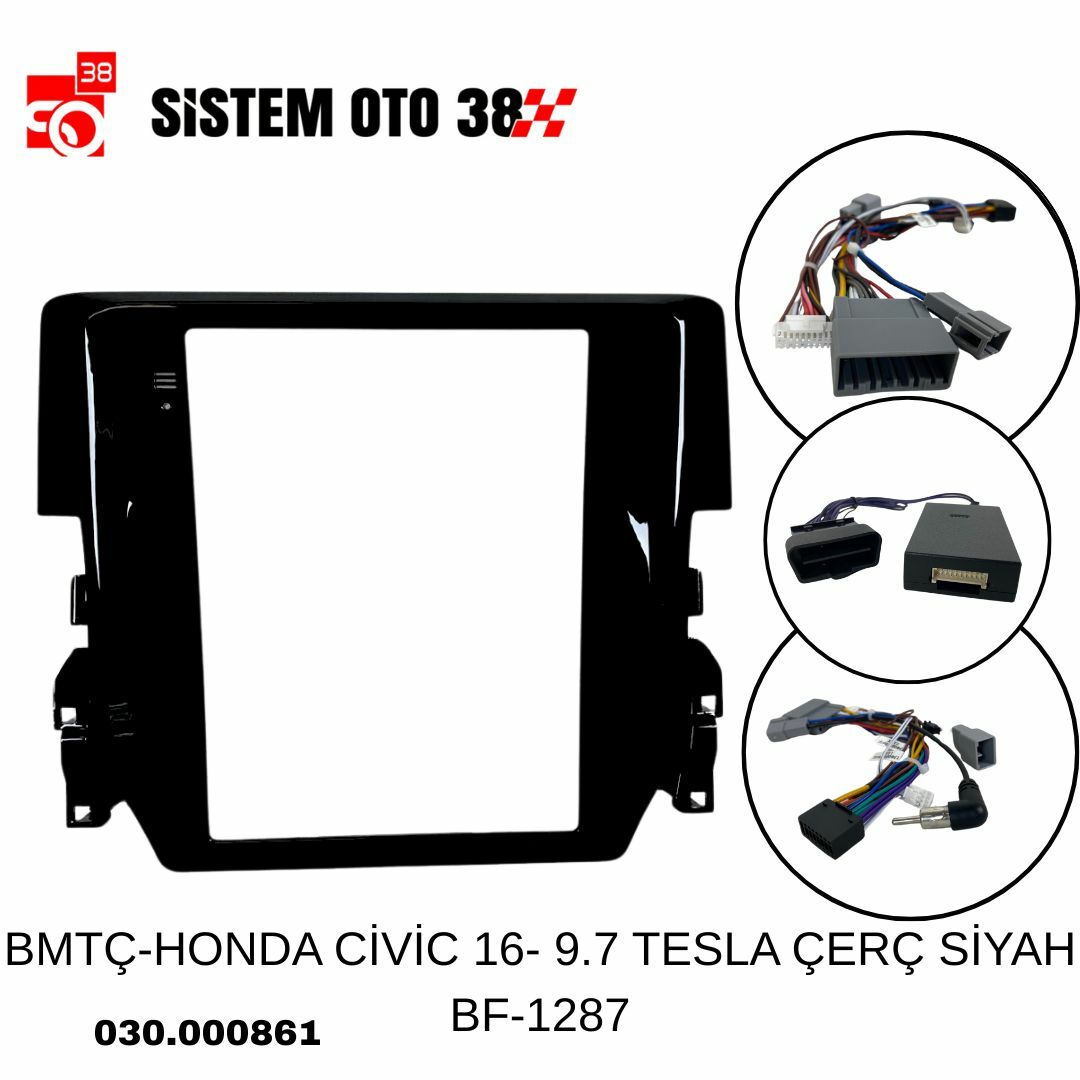BMTÇ-HONDA CİVİC 16- 9.7 TESLA ÇERÇ SİYAH BF-1287 | | MULTİMEDYALAR
