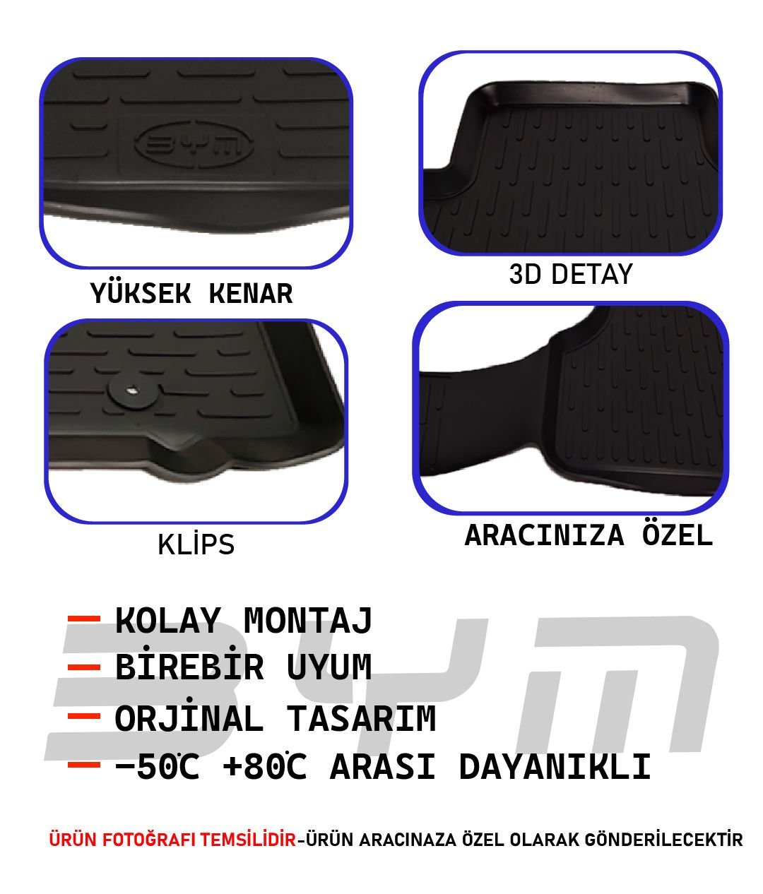 BYM3D-MERCEDES E (W213) 16+ 3D HAVUZLU P. SİYAH | | 3D PASPASLAR