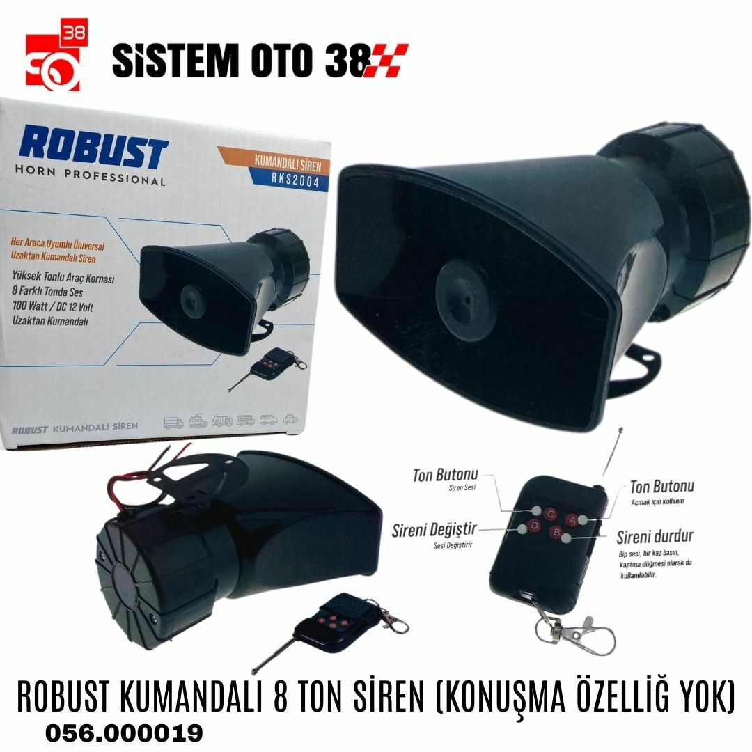 ROBUST KUMANDALI 8 TON SİREN (KONUŞMA ÖZELLİĞ YOK) | | SİRENLER