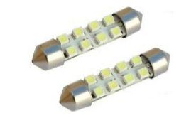 LED AMPUL 12V SOFİT 39MM 8 LED BEYAZ | KGN