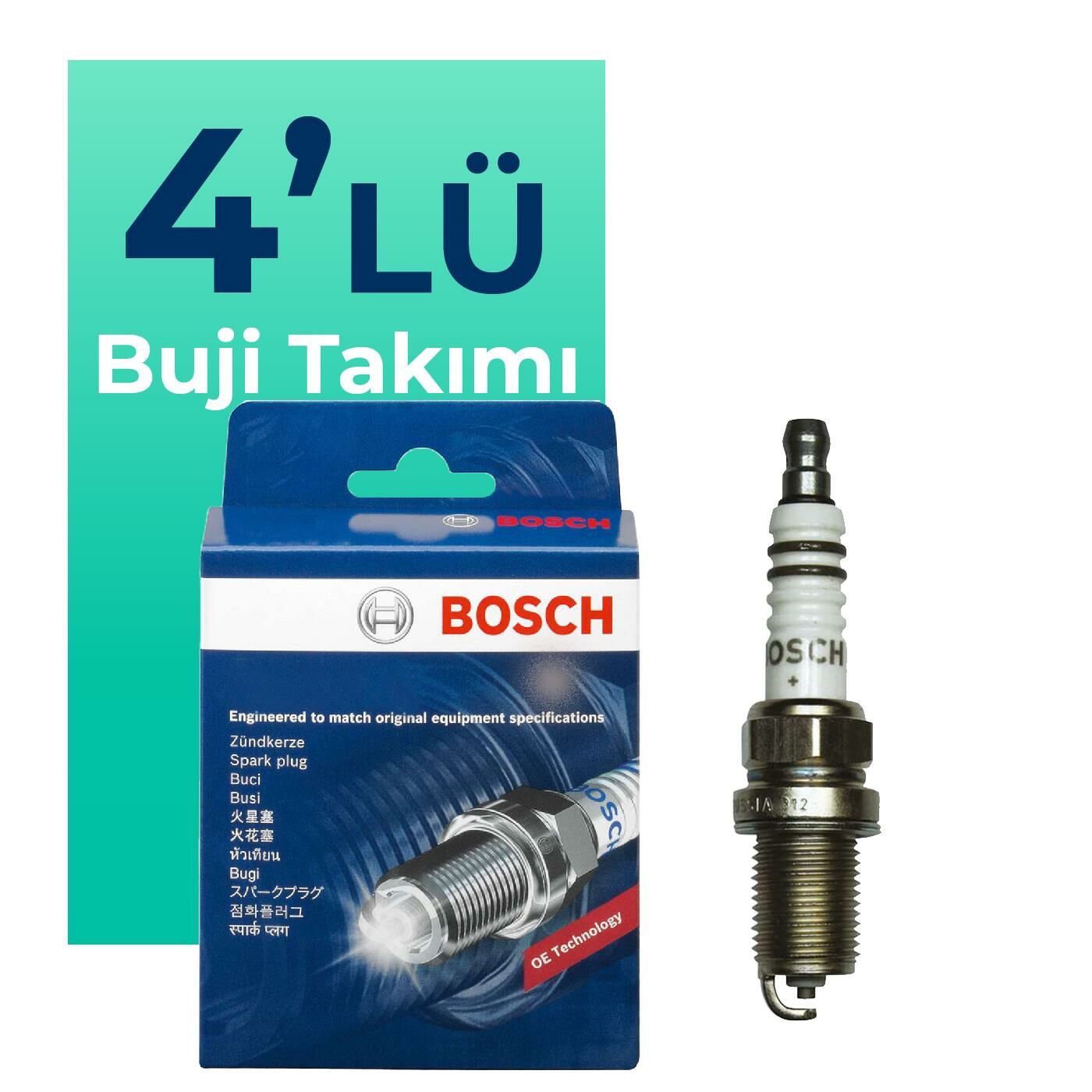 BOSCH Mazda 3 1.6 Benzin İridium Buji Takımı (2009-2013) 4 Lü