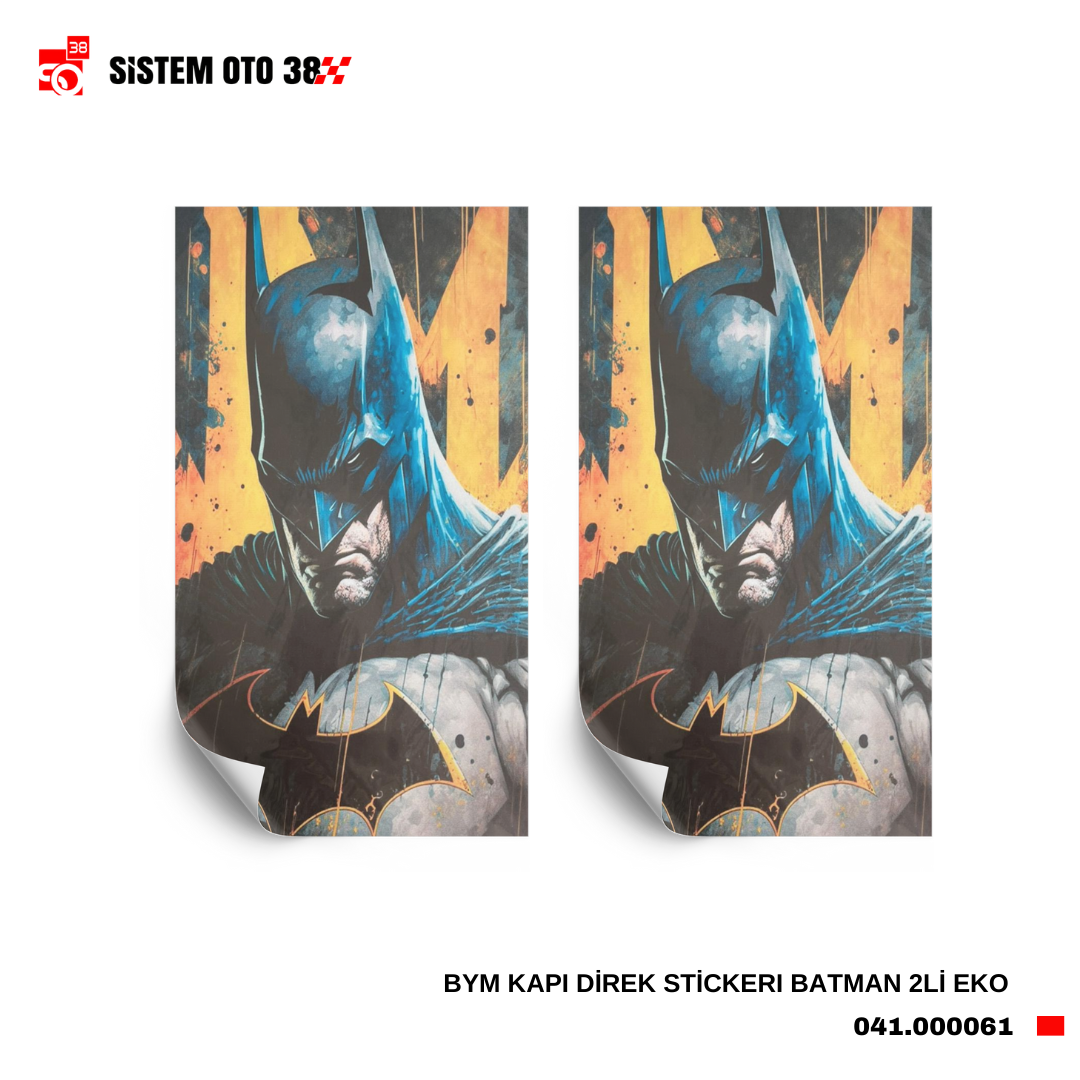 BYM KAPI DİREK STİCKERI BATMAN 2Lİ EKO | | STİCKER ÇEŞİTLERİ