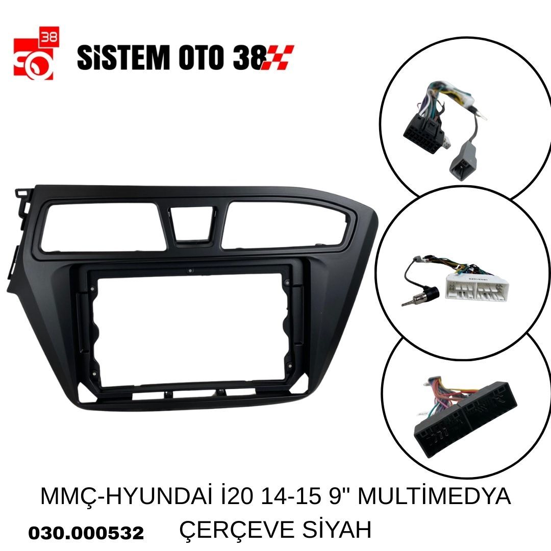MMÇ-HYUNDAİ İ20 14-15 9'' MULTİMEDYA ÇERÇEVE SİYAH | | MULTİMEDYALAR