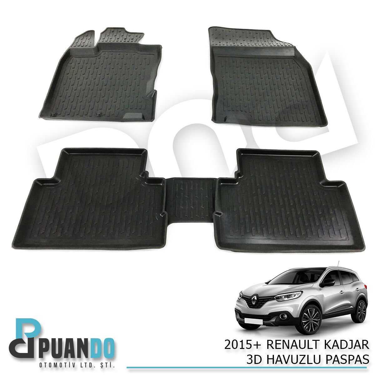 2015+ RENAULT KADJAR 3D HAVUZLU PASPAS