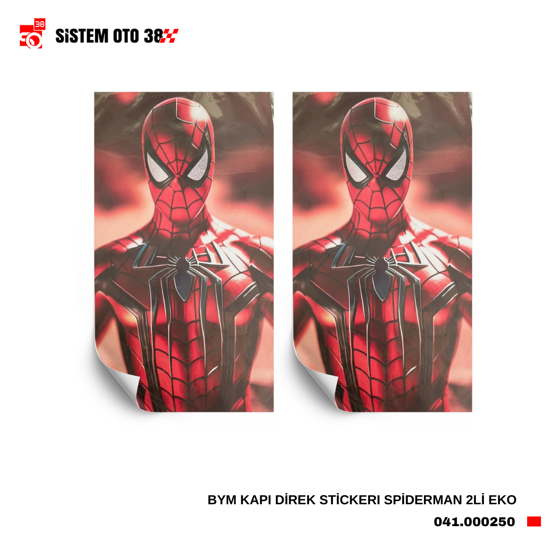 BYM KAPI DİREK STİCKERI SPİDERMAN 2Lİ EKO | | STİCKER ÇEŞİTLERİ