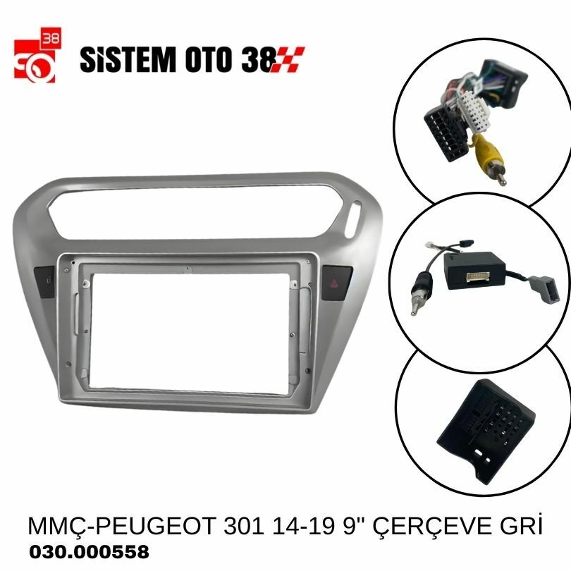 MMÇ-PEUGEOT 301 14-19 9'' ÇERÇEVE GRİ | | MULTİMEDYALAR