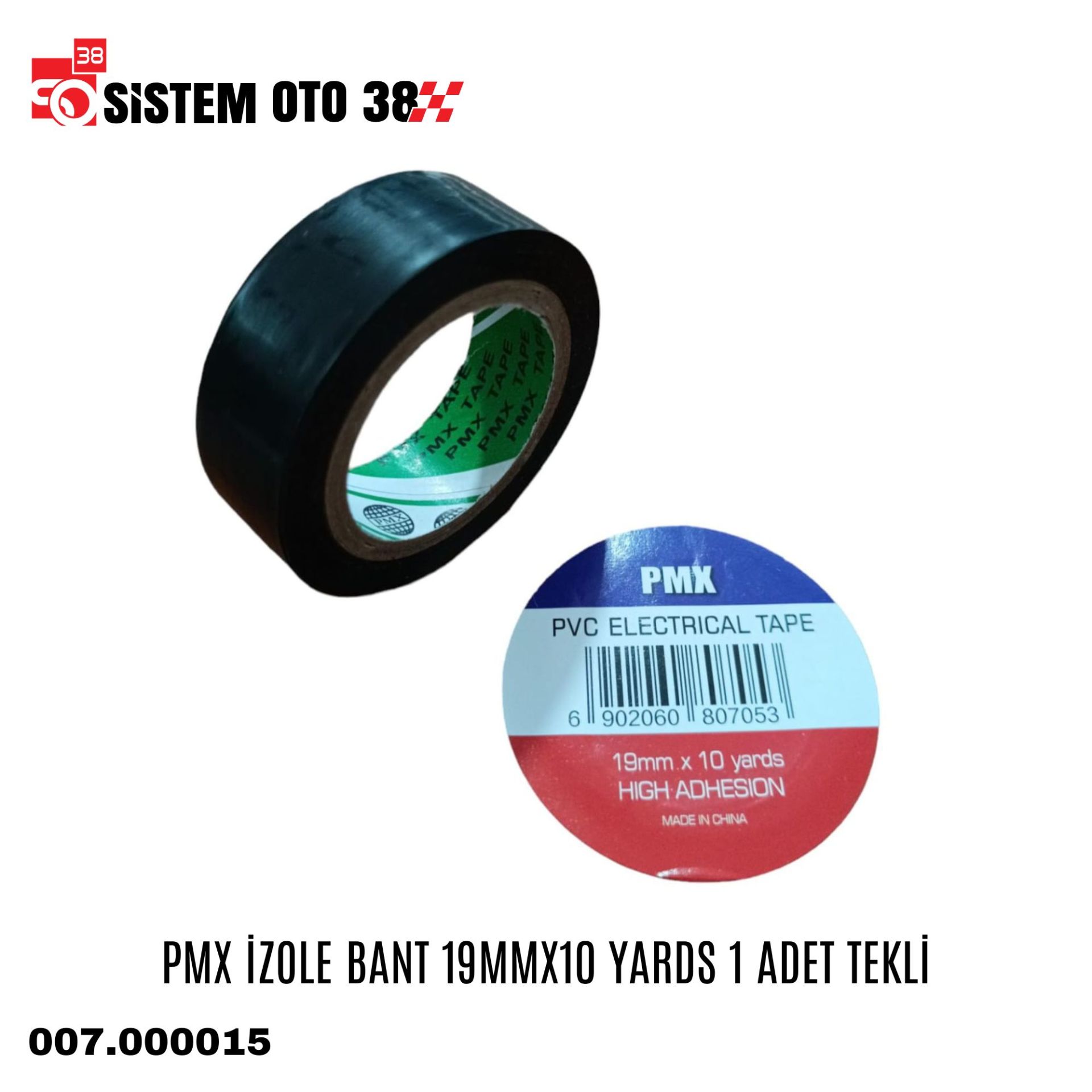 PMX İZOLE BANT 19MMX10 YARDS 1 ADET TEKLİ | | BANTLAR VE YAPIŞTIRICILA