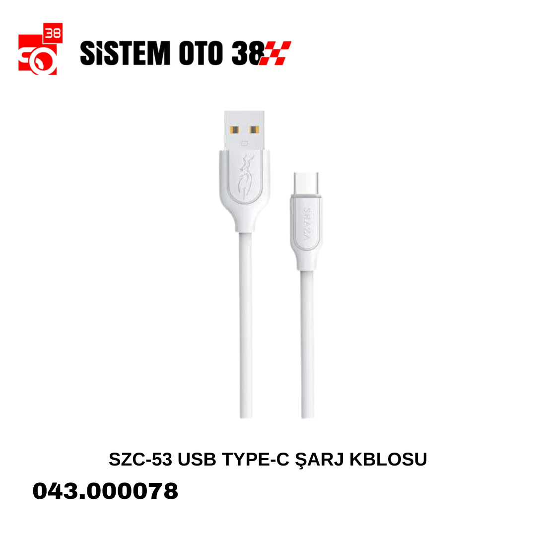 SZC-53 USB TYPE-C ŞARJ KBLOSU | | ŞARJ ALETİ VE AUX KABLO