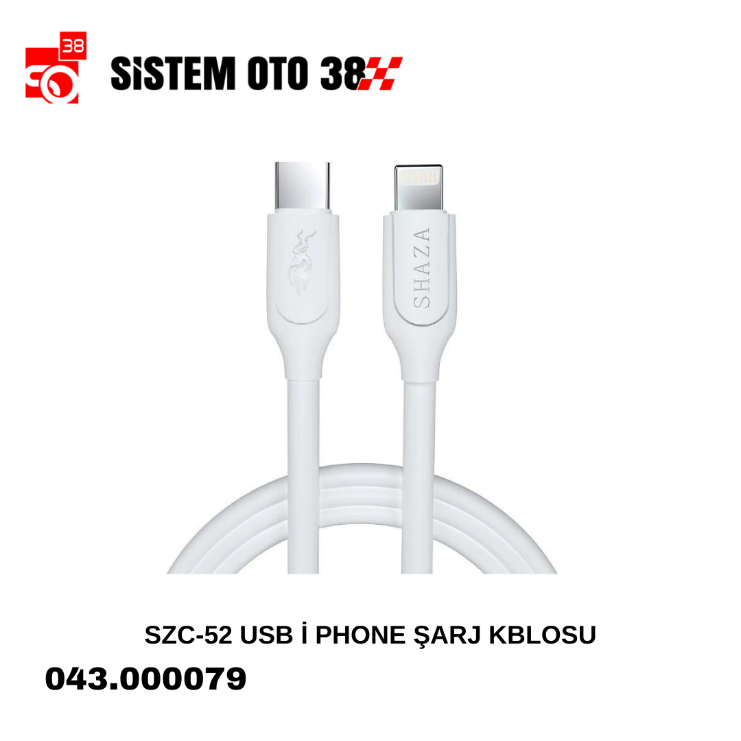 SZC-52 USB İ PHONE ŞARJ KBLOSU | | ŞARJ ALETİ VE AUX KABLO