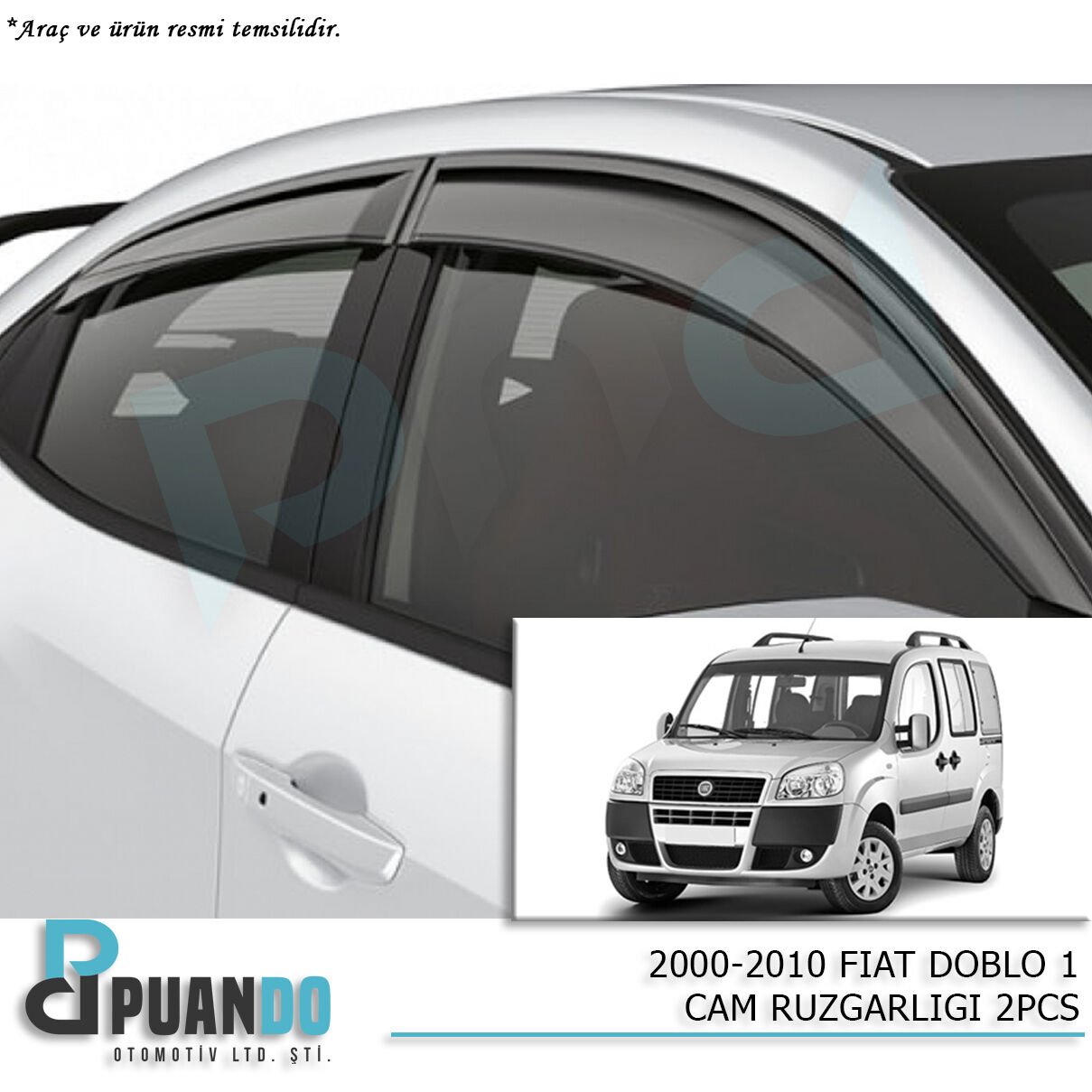 2000-2010 FIAT DOBLO 1 CAM RUZGARLIGI 2PCS