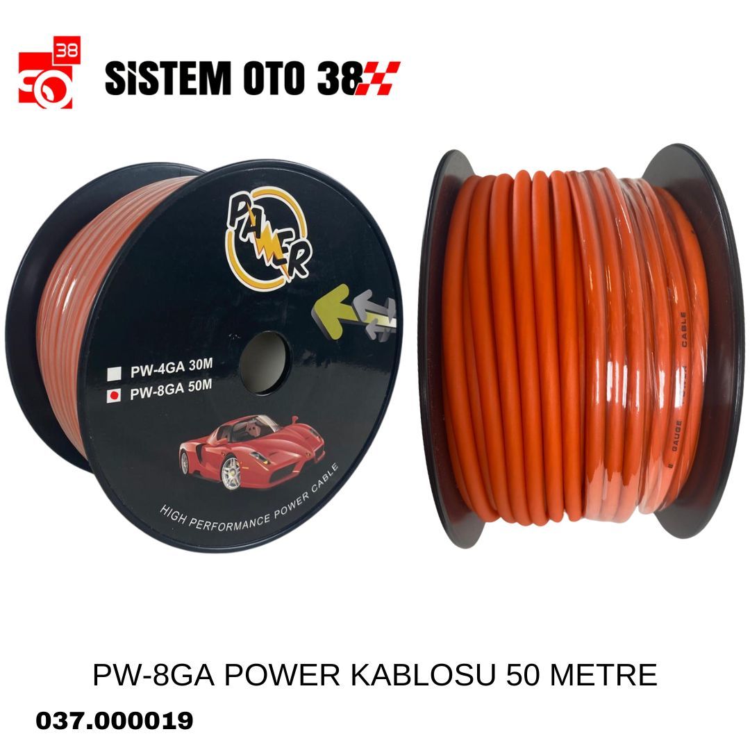 PW-8GA POWER KABLOSU 50 METRE | | SES MONTAJ EKİPMANLARI