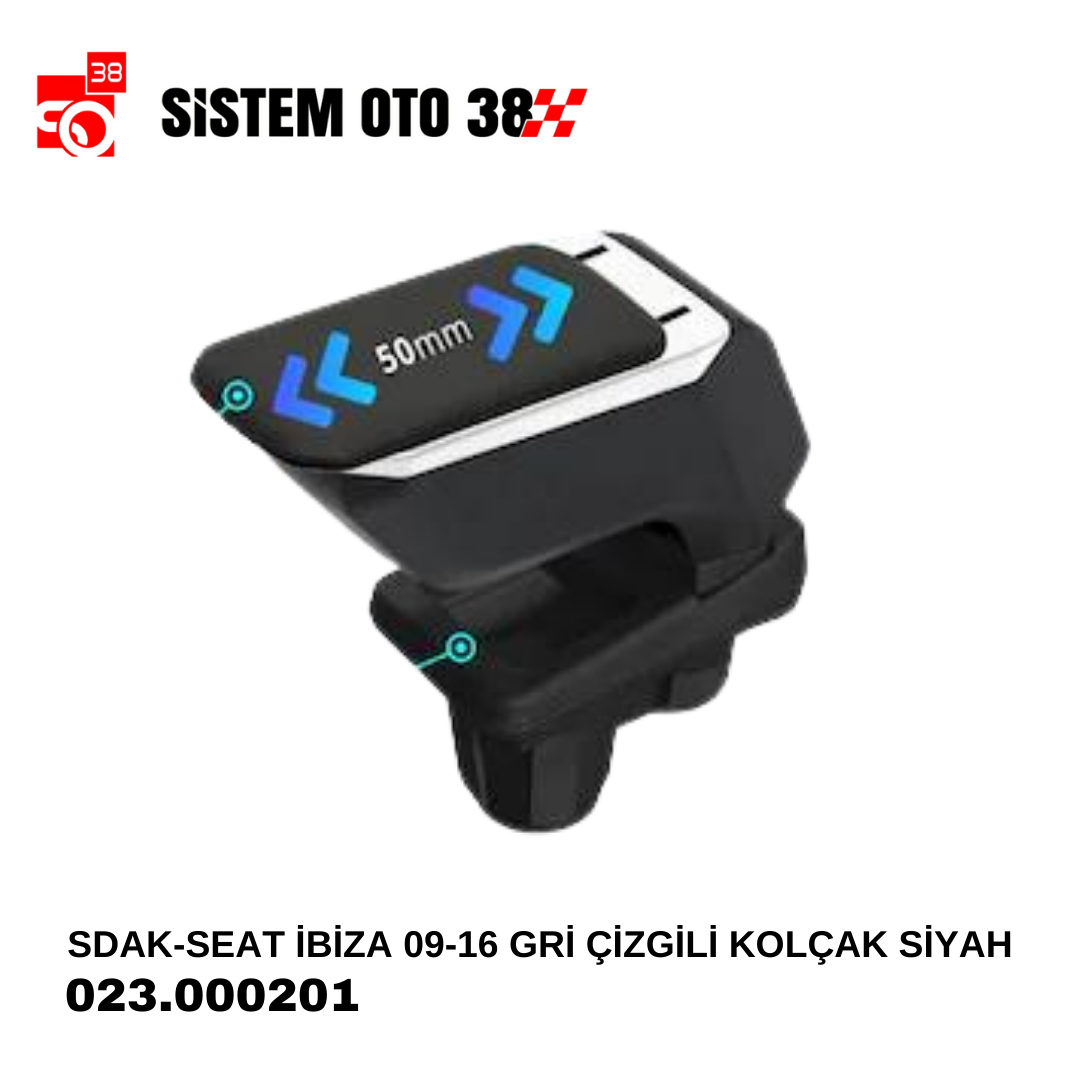 SDAK-SEAT İBİZA 09-16 GRİ ÇİZGİLİ KOLÇAK SİYAH | | KOLÇAKLAR