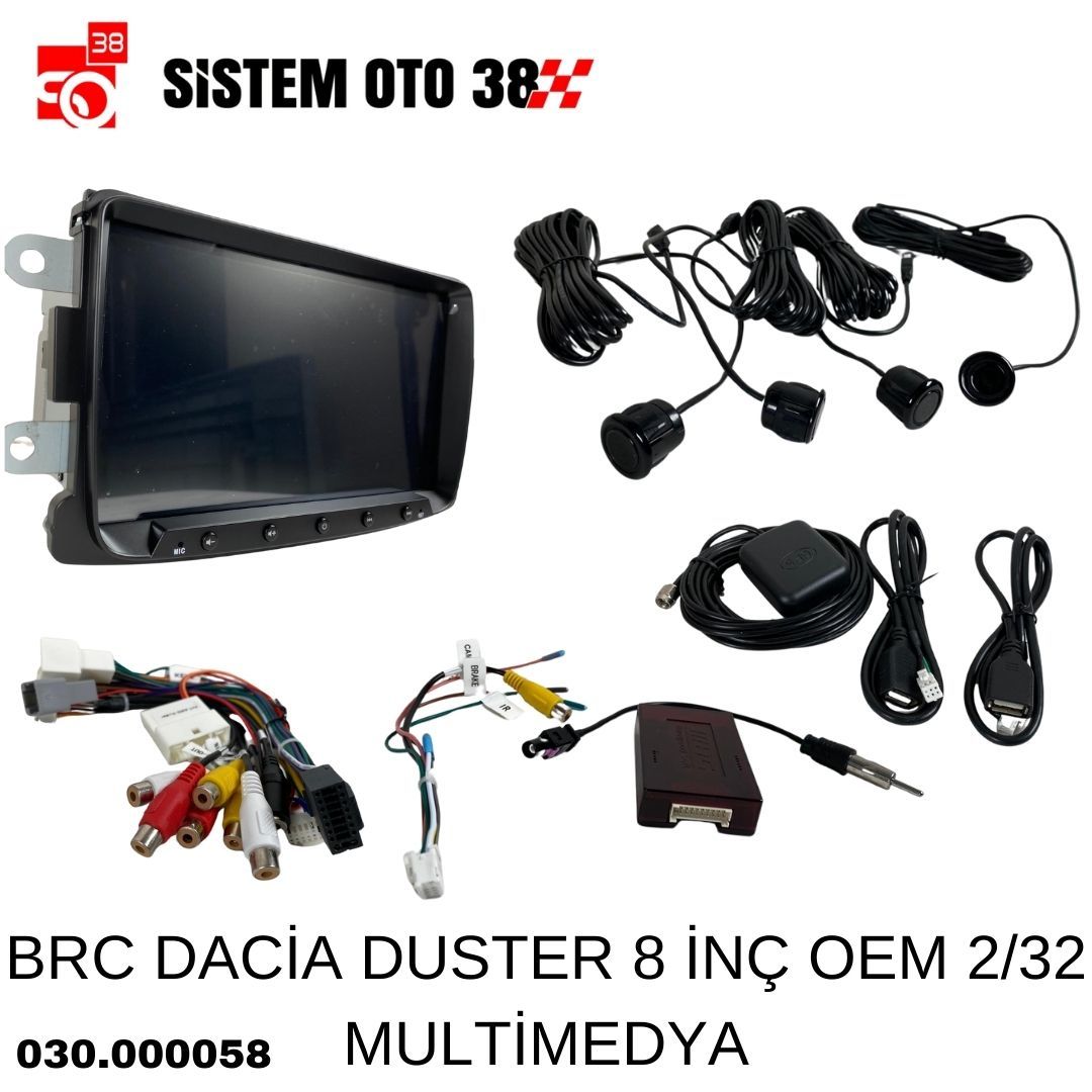 BRC DACİA DUSTER 8 İNÇ OEM 2/32 MULTİMEDYA | | MULTİMEDYALAR