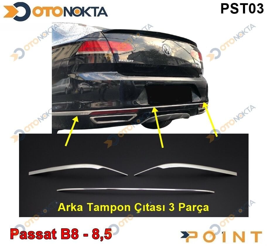 ARKA TAMPON CITASI PASSAT B8 - B8,5 3 PARCA YERLI