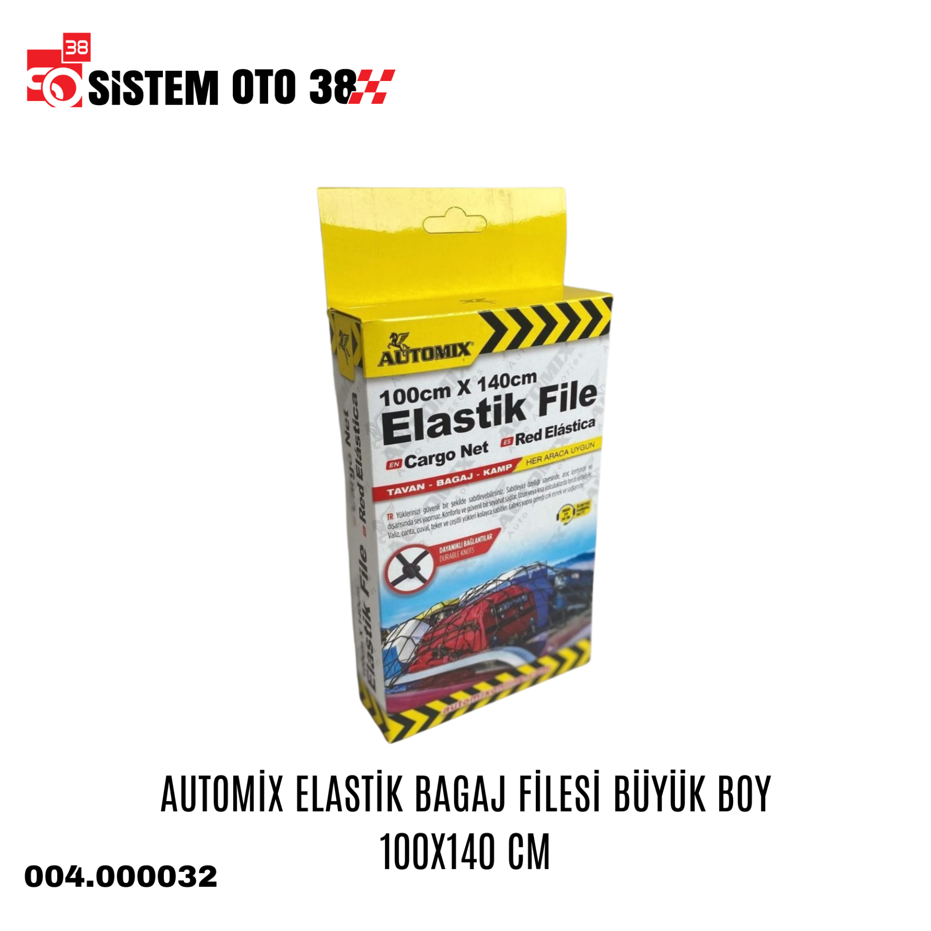 AUTOMİX ELASTİK BAGAJ FİLESİ BÜYÜK BOY 100X140 CM | | ARAÇ İÇİ AKSESUARLAR