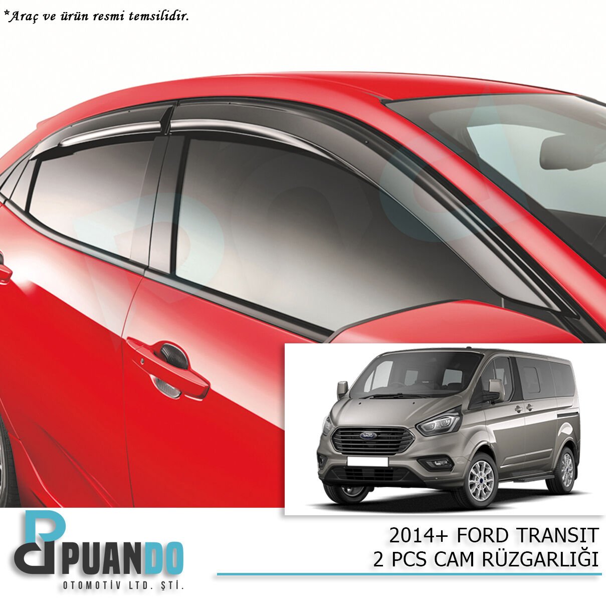 2014+ FORD TRANSIT 2 PCS CAM RUZGARLIGI