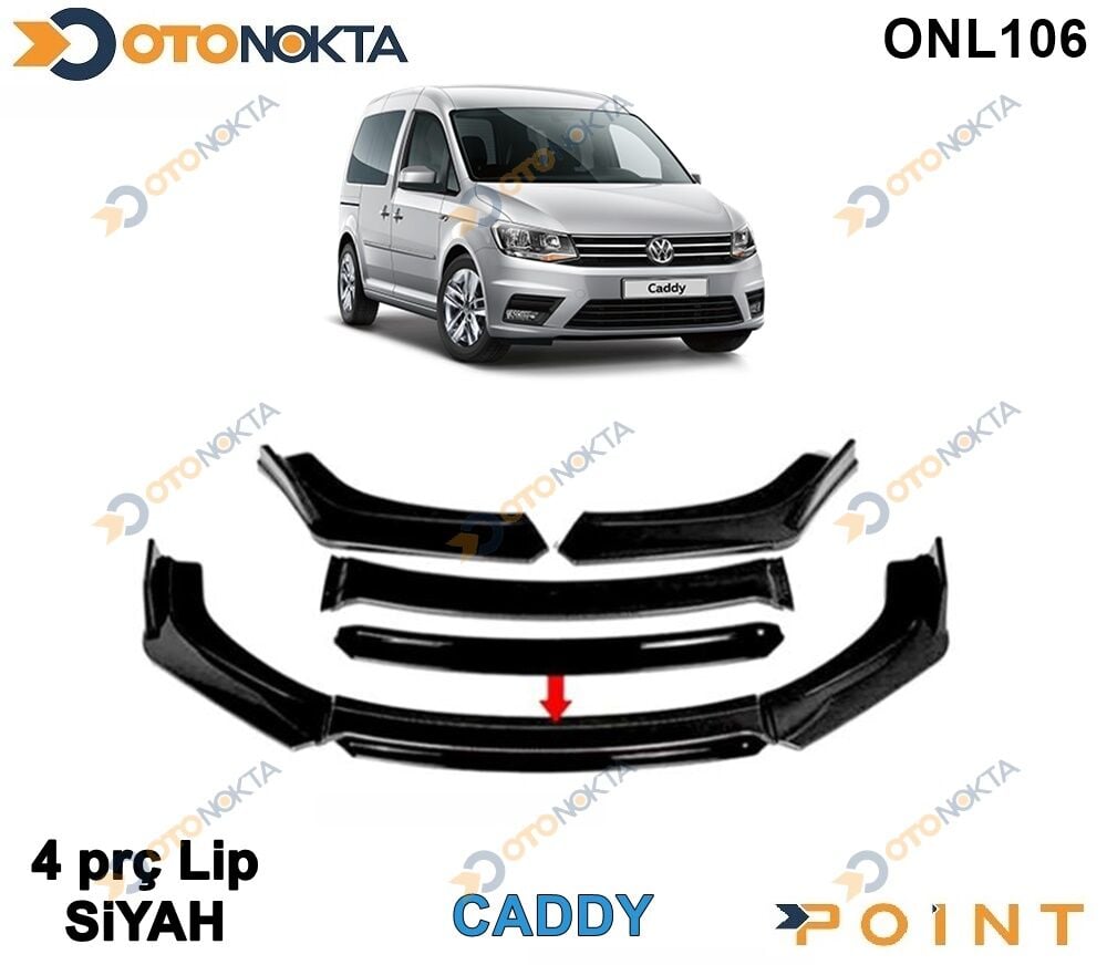 ARACA OZEL TAMPON ALTI LIP 4 PRC SIYAH CADDY