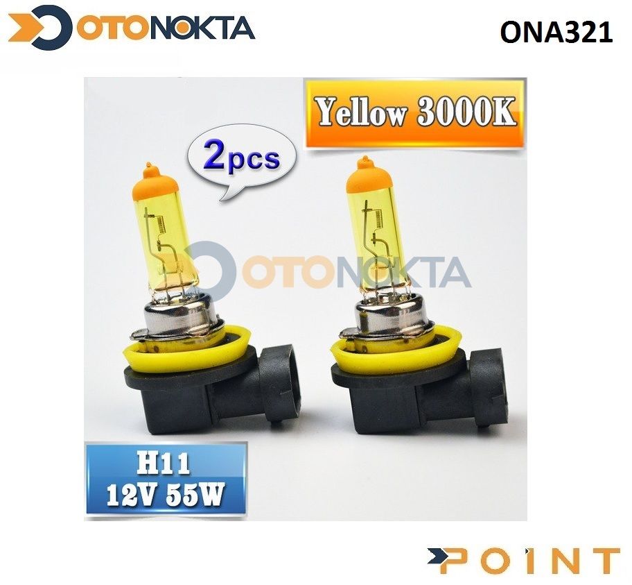 FAR AMPULU HALOJEN LIMON SARI H11 12V SNT